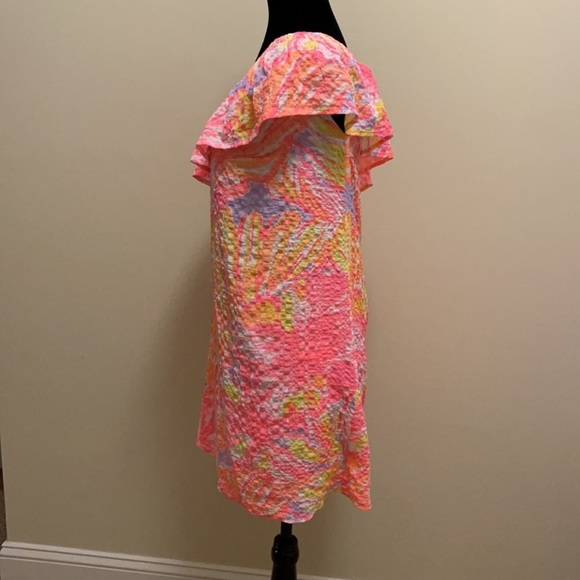 Lilly Pulitzer One Shoulder Emmeline Dress Sun Splashed XS - Picture 6 of 6